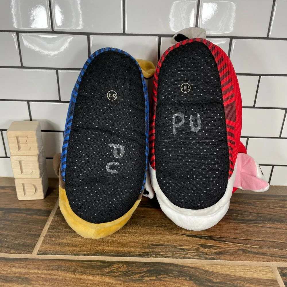 Paw Patrol Chase and Marshall Slip-On Slippers Unisex Kids Size 11/12